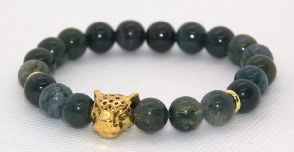 Leopard Moss Agate Bracelet - Image 2