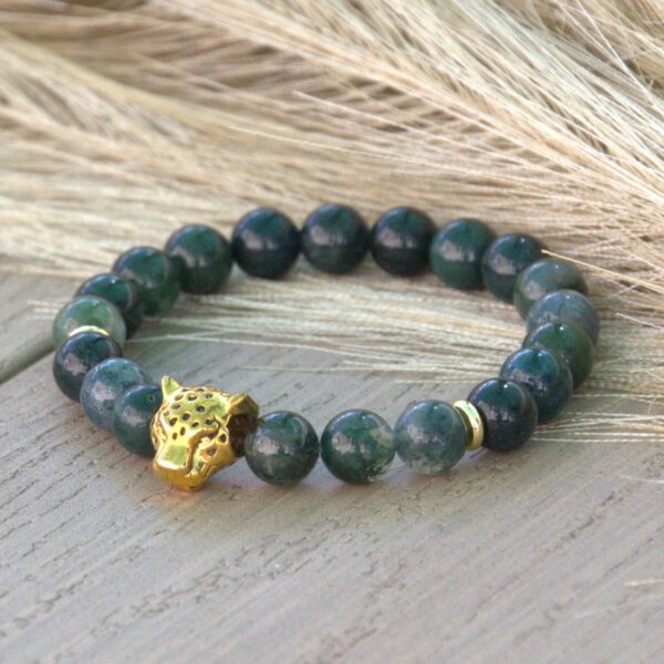 Leopard Moss Agate Bracelet