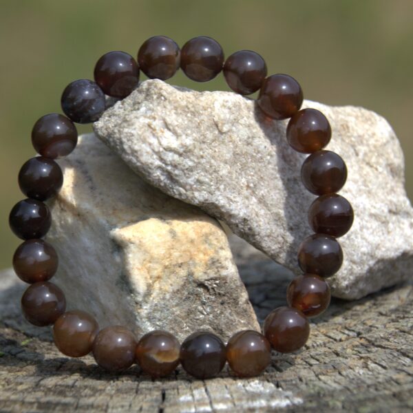 Dark Coffee Agate Bracelet
