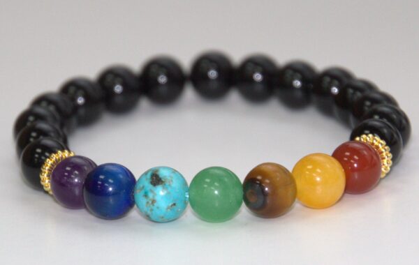 7 Chakras and Onyx Bracelet - Image 2