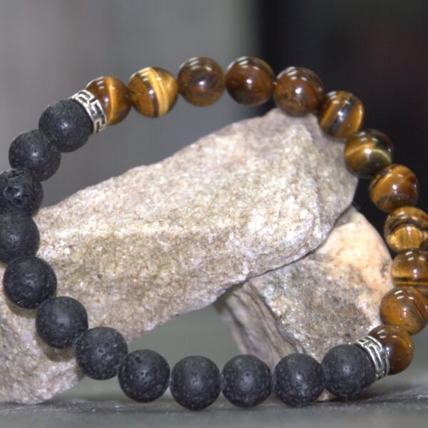 Tiger's Lava Rock Bracelet