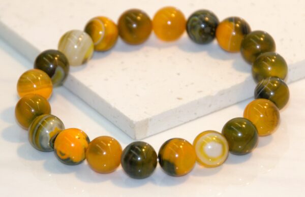 10MM Bumblebee Stone Bracelet - Image 3