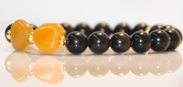 Black Obsidian Bow Bracelet - Image 3