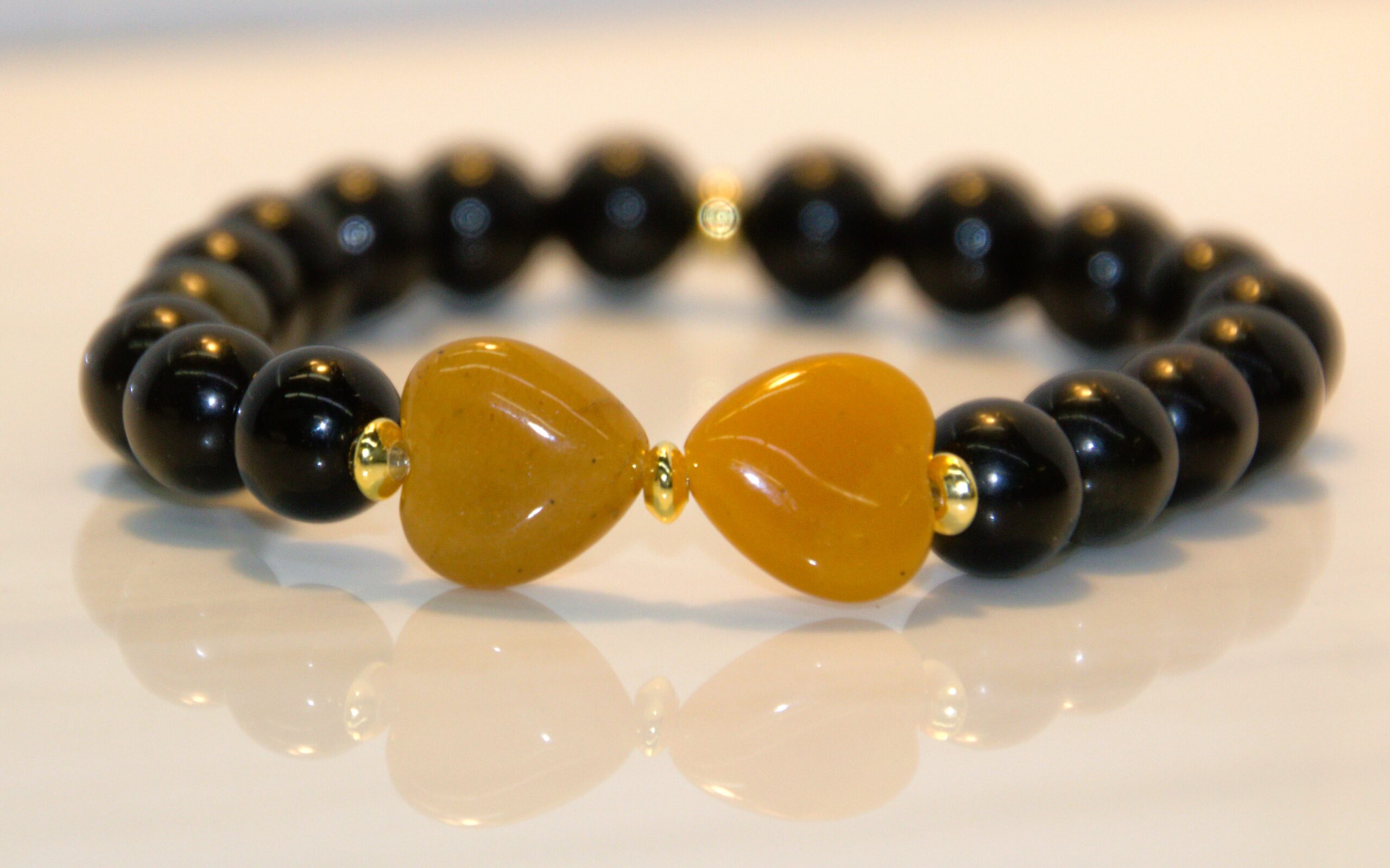 Black Obsidian Bow Bracelet