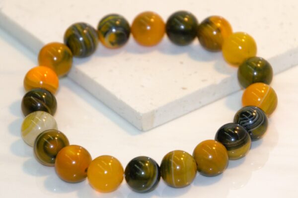 10MM Bumblebee Stone Bracelet - Image 4